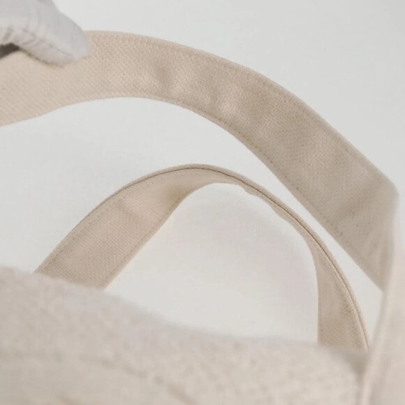 CHANEL COCO Mark Boston Bag Pile White Silver CC Auth BA1544AM - Picture 9 of 16